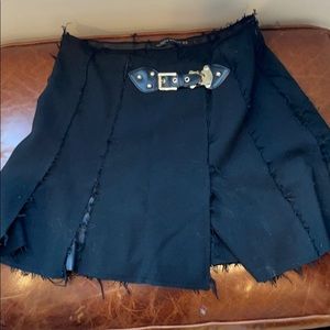 Zara pleated mini skirt